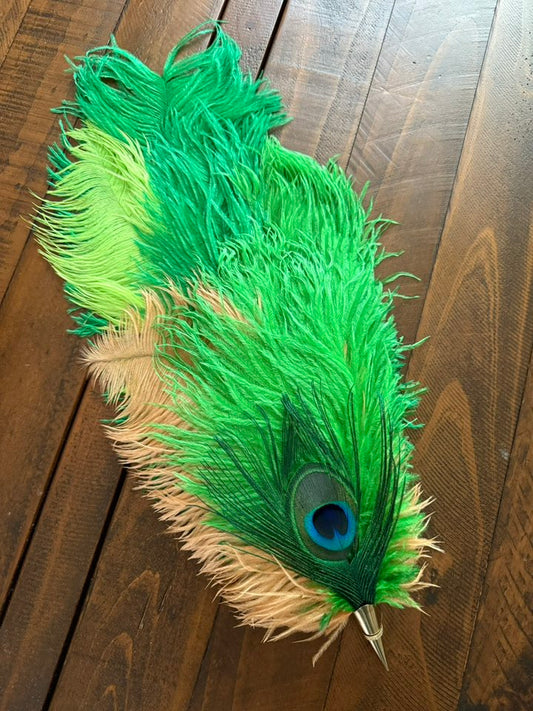FEATHER HAT PIN - Large - A
