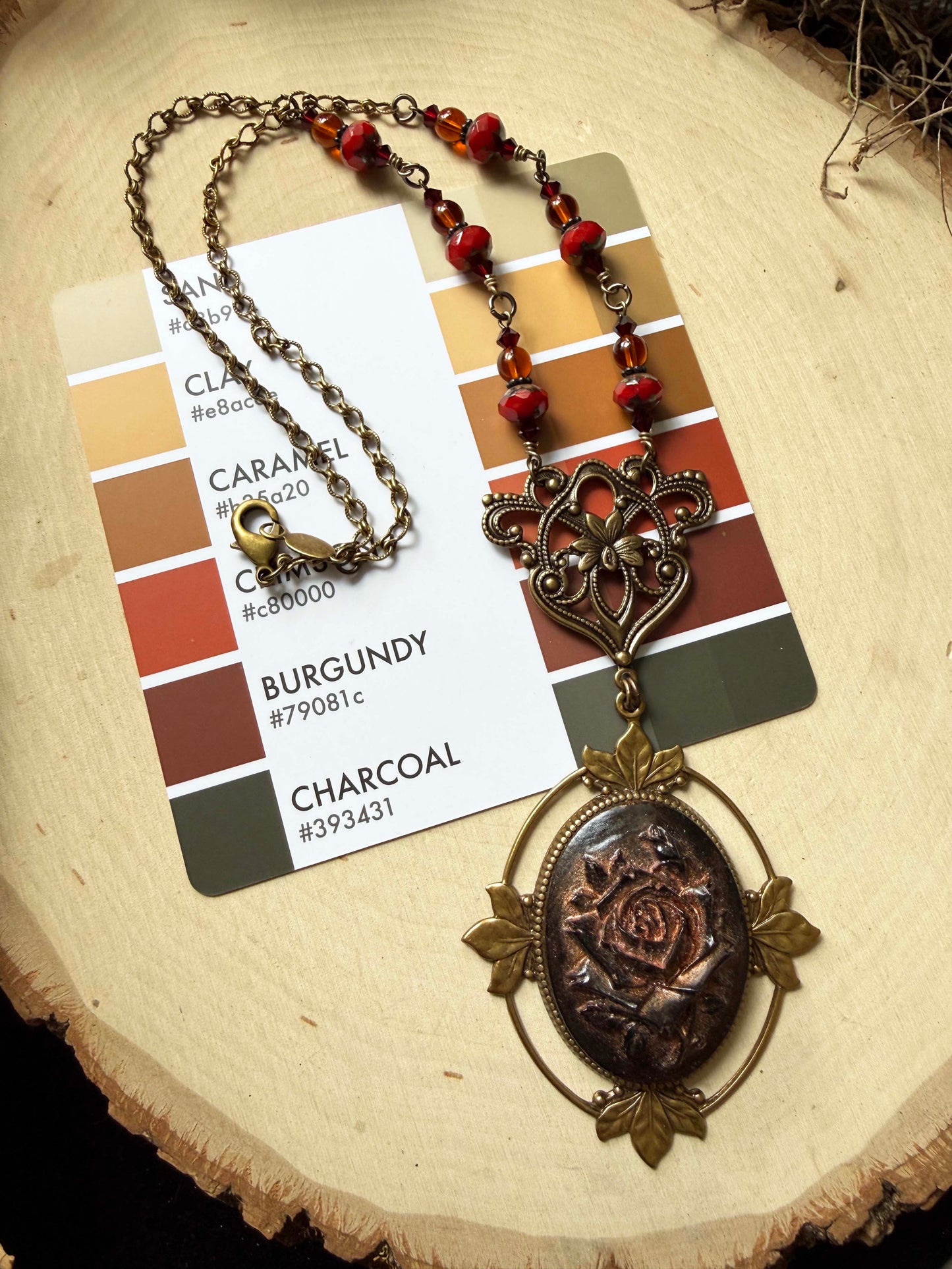 THE AMBER ROSE Necklace