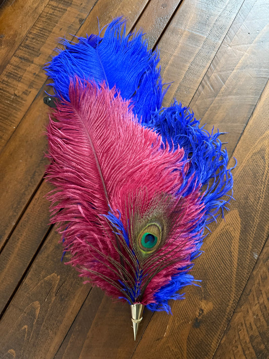 FEATHER HAT PIN - Large - D