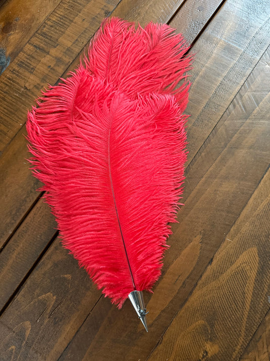 FEATHER HAT PIN - Large - C