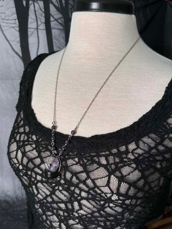 CRYSTAL CAULDRON Necklace - Amethyst