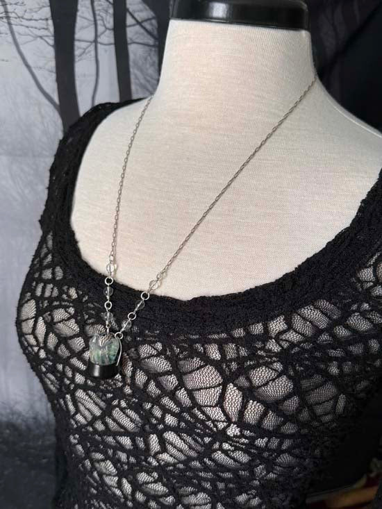 CRYSTAL CAULDRON Necklace - Aura Quartz