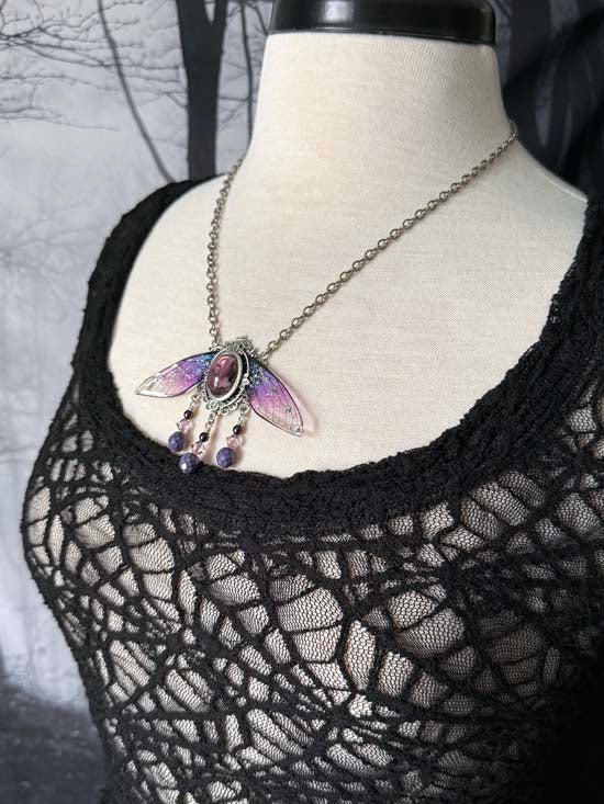 Magical Wings Necklace - Bellflower Butterfly