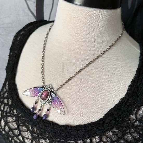 Magical Wings Necklace - Bellflower Butterfly