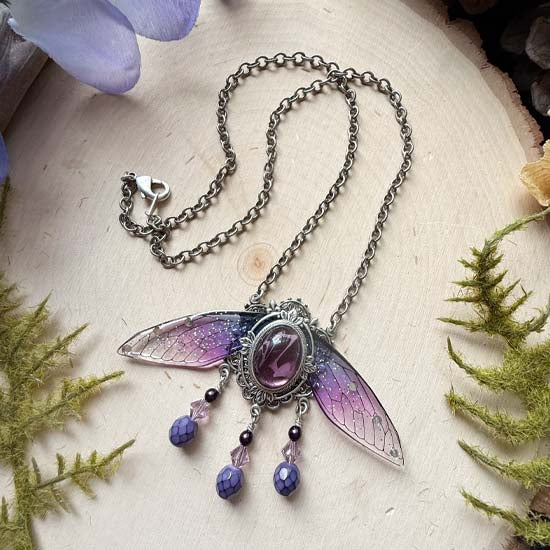 Magical Wings Necklace - Bellflower Butterfly