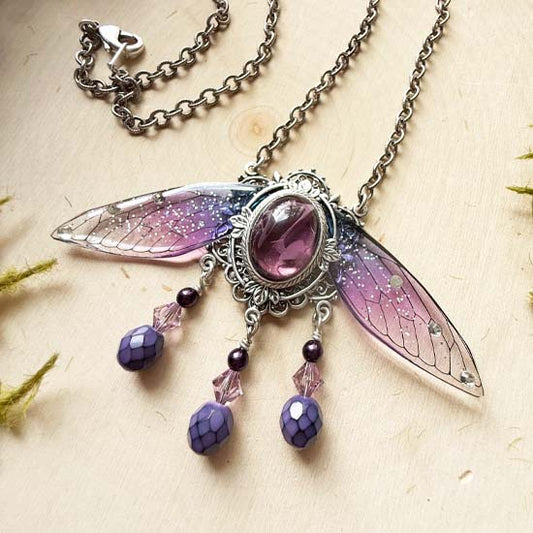 Magical Wings Necklace - Bellflower Butterfly