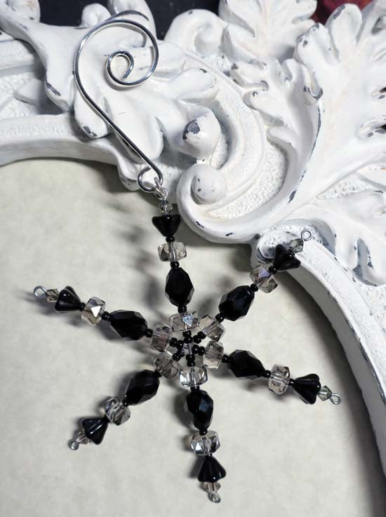 Snowflake Ornament - 3.5 inch - Black