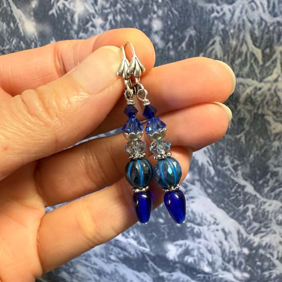BLUE ICICLES Earrings
