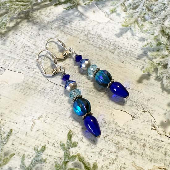 BLUE ICICLES Earrings