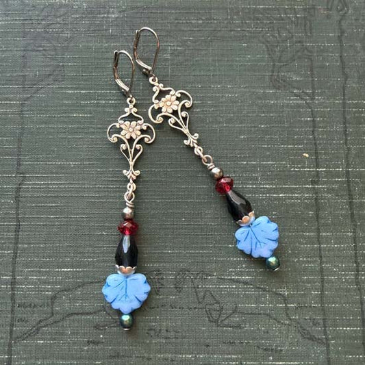 BLUE LEAF Earrings