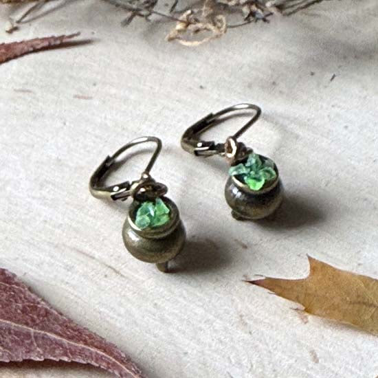 CASTING SPELLS Earrings - antique brass