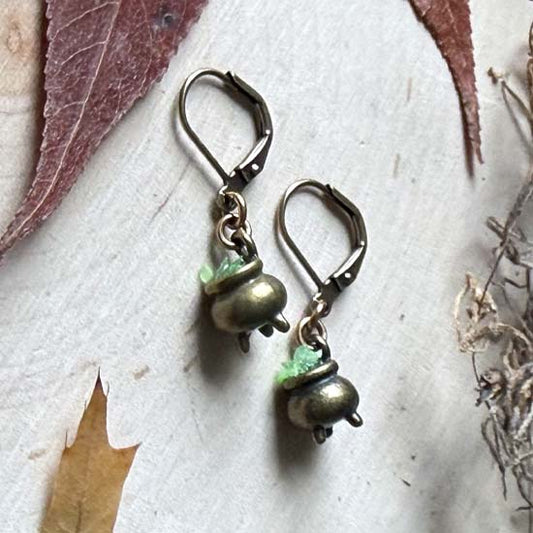 CASTING SPELLS Earrings - antique brass