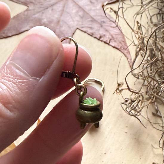 CASTING SPELLS Earrings - antique brass