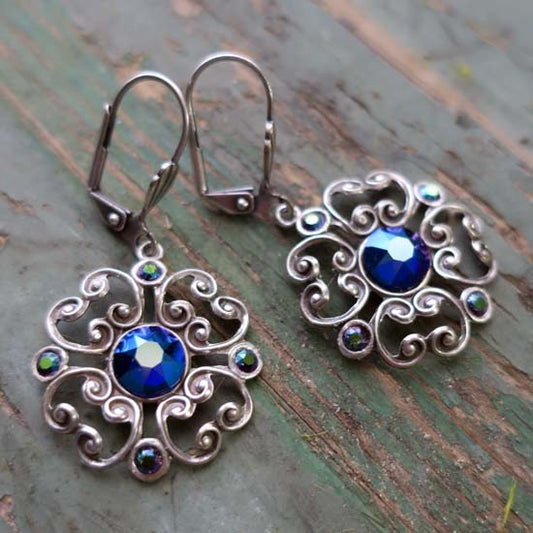 Crystal Clover Collection - Celtic Rainbow Earrings