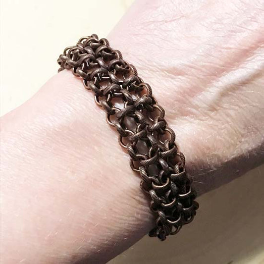 Chainmail Bracelet - Antique Copper