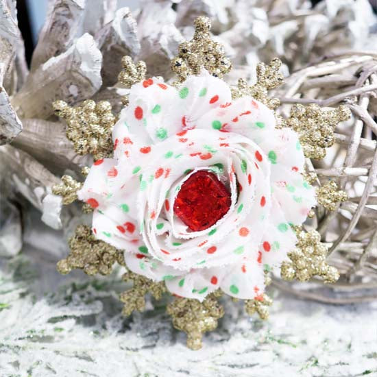 Christmas - Gold Snowflake Holiday Fascinator