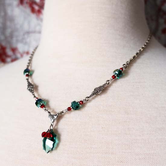 Deck the Halls Necklace - antique silver