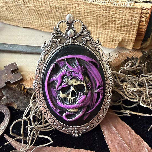 DRAGON & SKULL Brooch