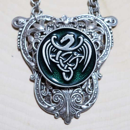 Earth Dragon Shield Necklace