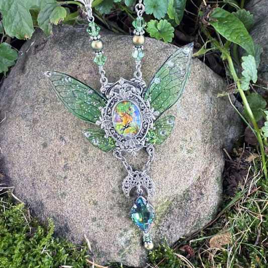 Magical Wings Necklace - Earth Fey