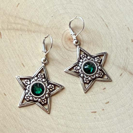 EMERALD STAR Earrings