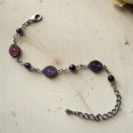 EVIL EYE Bracelet - Amethyst