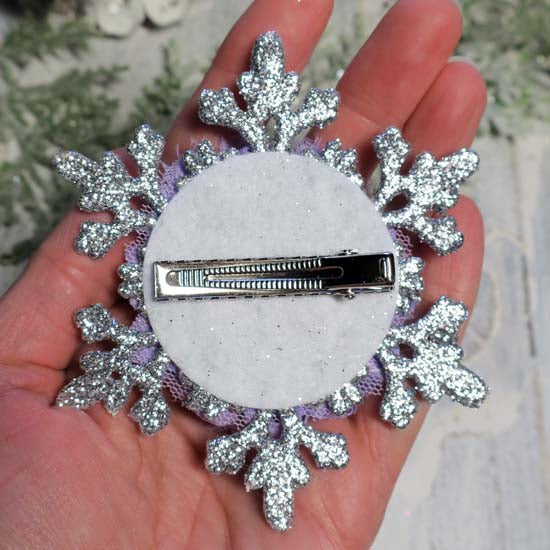 Frigid - Silver Snowflake Holiday Fascinator