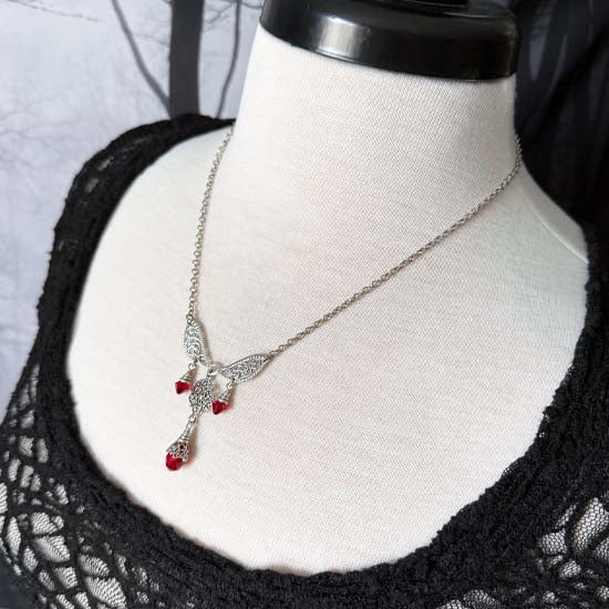 FIREFLY Necklace - antique silver