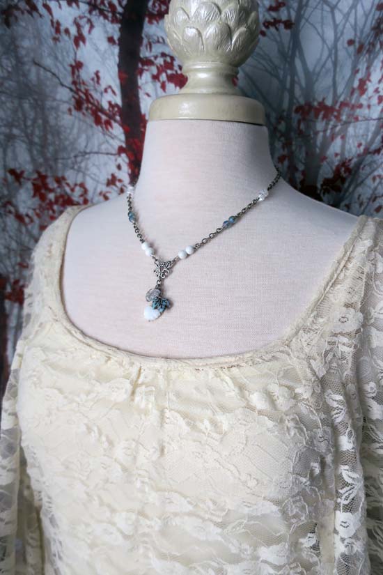 FROSTED FOREST Necklace - antique silver