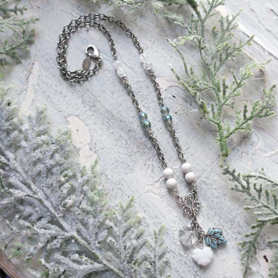 FROSTED FOREST Necklace - antique silver