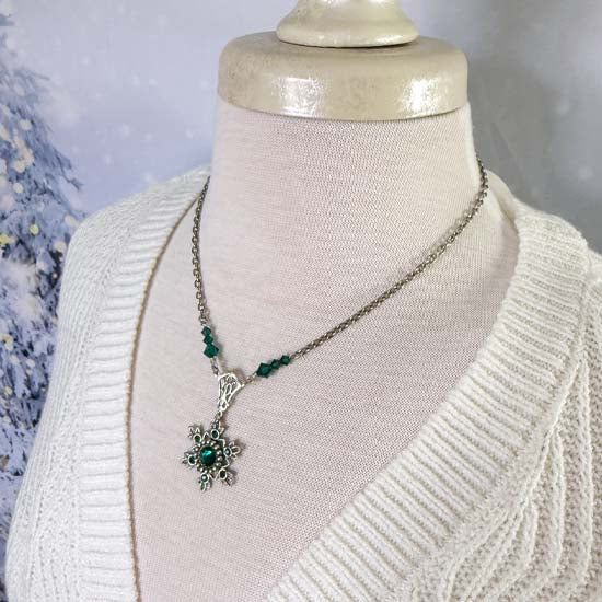 Flurries Collection - Frosted Pine Necklace