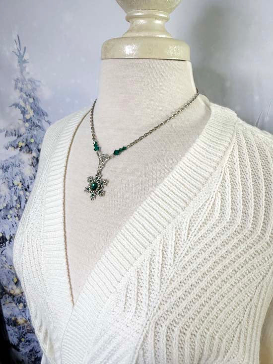 Flurries Collection - Frosted Pine Necklace