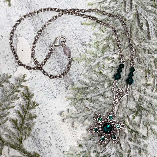 Flurries Collection - Frosted Pine Necklace