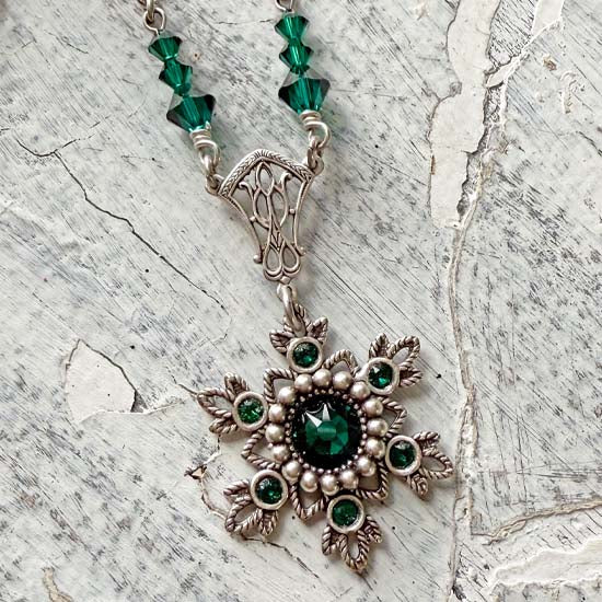 Flurries Collection - Frosted Pine Necklace