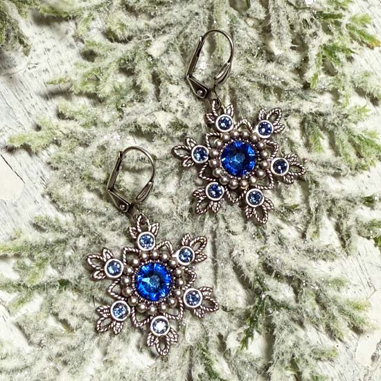 Flurries Collection - Frozen Lake Earrings