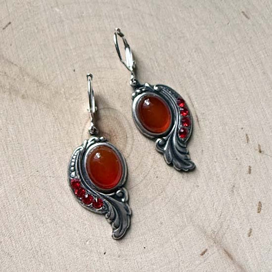 GALADRIEL Earrings - carnelian