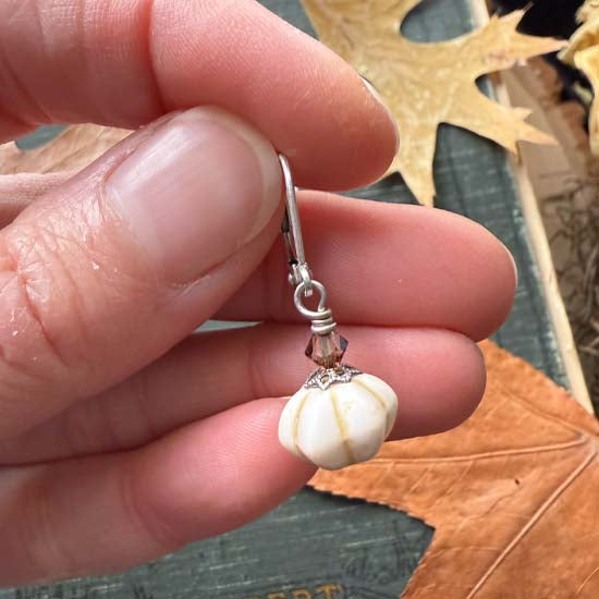Ghostly Pumpkin Patch Earrings