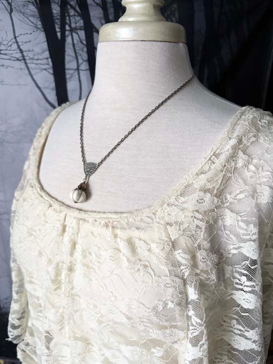 Ghostly Pumpkin Patch Necklace