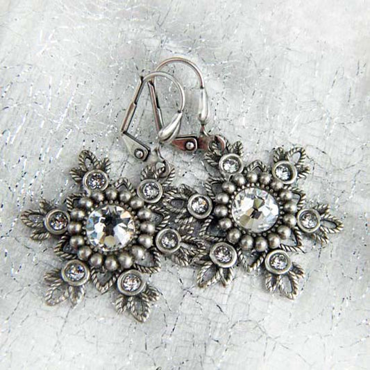 Flurries Collection - Glistening Snow Earrings