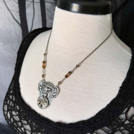 HEAR ME ROAR Necklace - antique silver