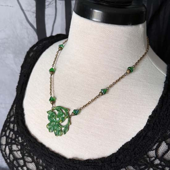 IRELAND Necklace - antique brass