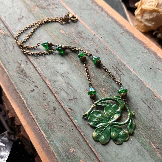 IRELAND Necklace - antique brass