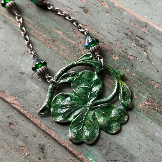 IRELAND Necklace - antique silver B