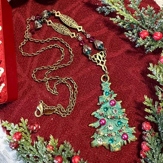 JEWELED TREE Necklace C