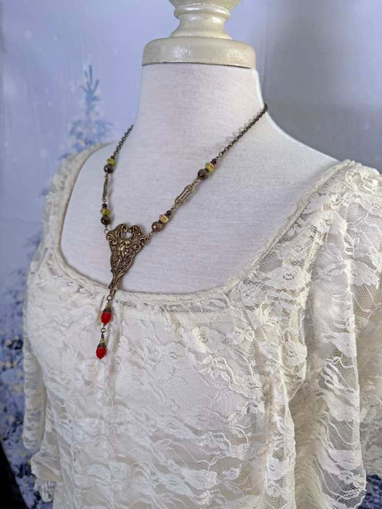 KRAMPUS Necklace - antique brass