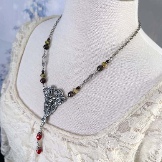 KRAMPUS Necklace - antique silver