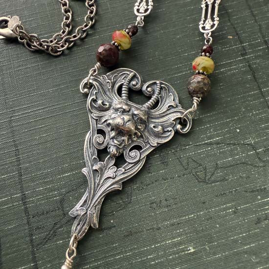 KRAMPUS Necklace - antique silver