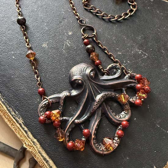 KRYSTAL KRAKEN Necklace - Autumn