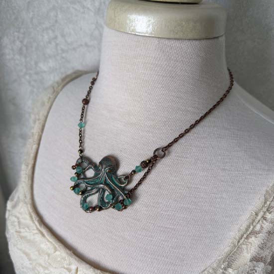 KRYSTAL KRAKEN Necklace - Deep Sea