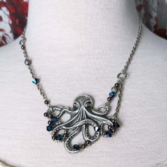 KRYSTAL KRAKEN Necklace - Oil Slick